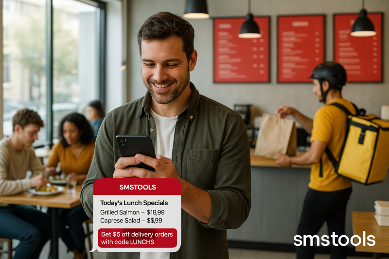 Bulk sms für Restaurants und Essenslieferdienste